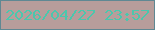 文字の大きさ：3、枠の色：5f8893、背景の色：b79d9b、文字の色：4bc7ad 無料ブログパーツのブログ時計