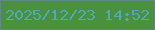 文字の大きさ：3、枠の色：5f8a80、背景の色：499041、文字の色：51aaad 無料ブログパーツのブログ時計