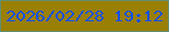 文字の大きさ：2、枠の色：5f9171、背景の色：9a7f05、文字の色：0f4ff1 無料ブログパーツのブログ時計