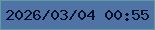 文字の大きさ：1、枠の色：5f9ba2、背景の色：4e73a4、文字の色：010e28 無料ブログパーツのブログ時計