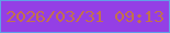 文字の大きさ：4、枠の色：5fa0e6、背景の色：943fe5、文字の色：c1714e 無料ブログパーツのブログ時計