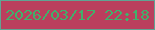 文字の大きさ：2、枠の色：5fa493、背景の色：ba3f5d、文字の色：40b16b 無料ブログパーツのブログ時計