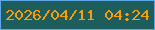 文字の大きさ：5、枠の色：5fa7e4、背景の色：1d5e5d、文字の色：f89e0a 無料ブログパーツのブログ時計