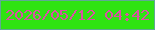 文字の大きさ：3、枠の色：5fa994、背景の色：2fe312、文字の色：d952a3 無料ブログパーツのブログ時計