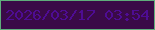 文字の大きさ：1、枠の色：5fad7b、背景の色：3a0a47、文字の色：4e0c93 無料ブログパーツのブログ時計