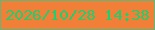 文字の大きさ：1、枠の色：5fb77a、背景の色：f17f37、文字の色：1ecf6e 無料ブログパーツのブログ時計