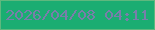 文字の大きさ：3、枠の色：5fb87e、背景の色：1bad72、文字の色：797eaa 無料ブログパーツのブログ時計