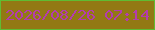 文字の大きさ：1、枠の色：5fbc33、背景の色：927914、文字の色：b33cae 無料ブログパーツのブログ時計