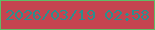 文字の大きさ：4、枠の色：5fbd66、背景の色：c54450、文字の色：2b8f8e 無料ブログパーツのブログ時計