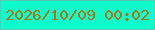 文字の大きさ：3、枠の色：5fc3b5、背景の色：0cfecd、文字の色：b46f0e 無料ブログパーツのブログ時計