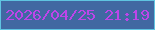 文字の大きさ：3、枠の色：5fc4e1、背景の色：4168a2、文字の色：bd45e9 無料ブログパーツのブログ時計