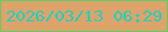 文字の大きさ：4、枠の色：5fcc64、背景の色：dca36a、文字の色：1cd2bf 無料ブログパーツのブログ時計