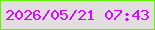 文字の大きさ：4、枠の色：5ff003、背景の色：e2dddf、文字の色：d509ff 無料ブログパーツのブログ時計