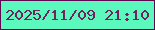 文字の大きさ：4、枠の色：600550、背景の色：5bf9bd、文字の色：732261 無料ブログパーツのブログ時計