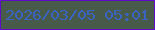 文字の大きさ：3、枠の色：600bc9、背景の色：485a4a、文字の色：3964c2 無料ブログパーツのブログ時計