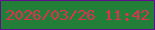 文字の大きさ：3、枠の色：600e90、背景の色：237f37、文字の色：dc3152 無料ブログパーツのブログ時計