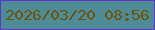 文字の大きさ：1、枠の色：6032ce、背景の色：4d8c96、文字の色：6f540a 無料ブログパーツのブログ時計