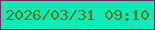 文字の大きさ：3、枠の色：60335d、背景の色：11eab7、文字の色：5a781a 無料ブログパーツのブログ時計