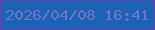文字の大きさ：4、枠の色：6045af、背景の色：1c63b6、文字の色：6f71cb 無料ブログパーツのブログ時計