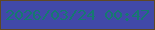 文字の大きさ：2、枠の色：604823、背景の色：4149a8、文字の色：167970 無料ブログパーツのブログ時計