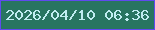 文字の大きさ：1、枠の色：604aef、背景の色：287561、文字の色：c0edf1 無料ブログパーツのブログ時計