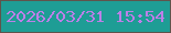文字の大きさ：5、枠の色：60544c、背景の色：1e9d95、文字の色：bd7fe8 無料ブログパーツのブログ時計