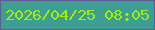 文字の大きさ：1、枠の色：605b8f、背景の色：3f9e94、文字の色：9ff301 無料ブログパーツのブログ時計