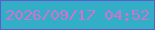 文字の大きさ：2、枠の色：605bca、背景の色：32afc6、文字の色：d371d0 無料ブログパーツのブログ時計