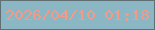 文字の大きさ：5、枠の色：606f73、背景の色：8bb6c3、文字の色：f39b88 無料ブログパーツのブログ時計