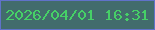 文字の大きさ：3、枠の色：6072c9、背景の色：426c6c、文字の色：46d067 無料ブログパーツのブログ時計