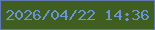 文字の大きさ：2、枠の色：6079b1、背景の色：405e1f、文字の色：6896d4 無料ブログパーツのブログ時計