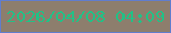 文字の大きさ：3、枠の色：607dce、背景の色：8d7e6d、文字の色：22c186 無料ブログパーツのブログ時計
