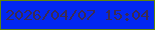 文字の大きさ：4、枠の色：608608、背景の色：0227f2、文字の色：3b2b54 無料ブログパーツのブログ時計