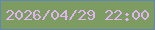 文字の大きさ：2、枠の色：6088b4、背景の色：7d9c62、文字の色：dfb4f3 無料ブログパーツのブログ時計
