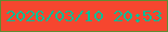 文字の大きさ：2、枠の色：608c33、背景の色：f6462f、文字の色：02be96 無料ブログパーツのブログ時計