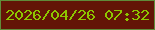 文字の大きさ：5、枠の色：608c39、背景の色：631506、文字の色：8dc600 無料ブログパーツのブログ時計