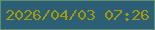 文字の大きさ：5、枠の色：608e71、背景の色：2c5f75、文字の色：a2990c 無料ブログパーツのブログ時計