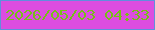 文字の大きさ：4、枠の色：608edd、背景の色：dc4de0、文字の色：77be18 無料ブログパーツのブログ時計