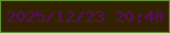 文字の大きさ：3、枠の色：609433、背景の色：322202、文字の色：5e076b 無料ブログパーツのブログ時計