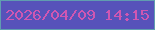 文字の大きさ：3、枠の色：609db0、背景の色：5752ba、文字の色：cf57b2 無料ブログパーツのブログ時計