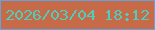 文字の大きさ：2、枠の色：60a3e0、背景の色：c66a47、文字の色：51cbbe 無料ブログパーツのブログ時計