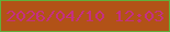 文字の大きさ：1、枠の色：60af3b、背景の色：b25217、文字の色：c62f82 無料ブログパーツのブログ時計
