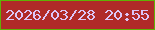 文字の大きさ：3、枠の色：60b105、背景の色：b02a28、文字の色：dcc6f8 無料ブログパーツのブログ時計