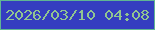 文字の大きさ：4、枠の色：60b593、背景の色：353dc0、文字の色：91c590 無料ブログパーツのブログ時計