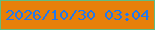 文字の大きさ：1、枠の色：60bc81、背景の色：e78009、文字の色：2278ec 無料ブログパーツのブログ時計