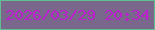 文字の大きさ：1、枠の色：60be91、背景の色：7a678c、文字の色：be1fce 無料ブログパーツのブログ時計