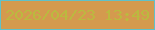 文字の大きさ：1、枠の色：60c1c8、背景の色：d49a4e、文字の色：bbb93f 無料ブログパーツのブログ時計