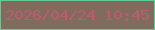 文字の大きさ：4、枠の色：60ca99、背景の色：806c5d、文字の色：c05972 無料ブログパーツのブログ時計