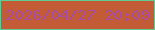 文字の大きさ：1、枠の色：60cc94、背景の色：c25b36、文字の色：a64fa2 無料ブログパーツのブログ時計