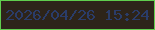 文字の大きさ：2、枠の色：60ce4e、背景の色：2d241a、文字の色：2a3c69 無料ブログパーツのブログ時計